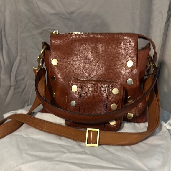 GORGEOUS brown leather Hammitt Bryant bag with matching wallet!  EUC! - Picture 2 of 16